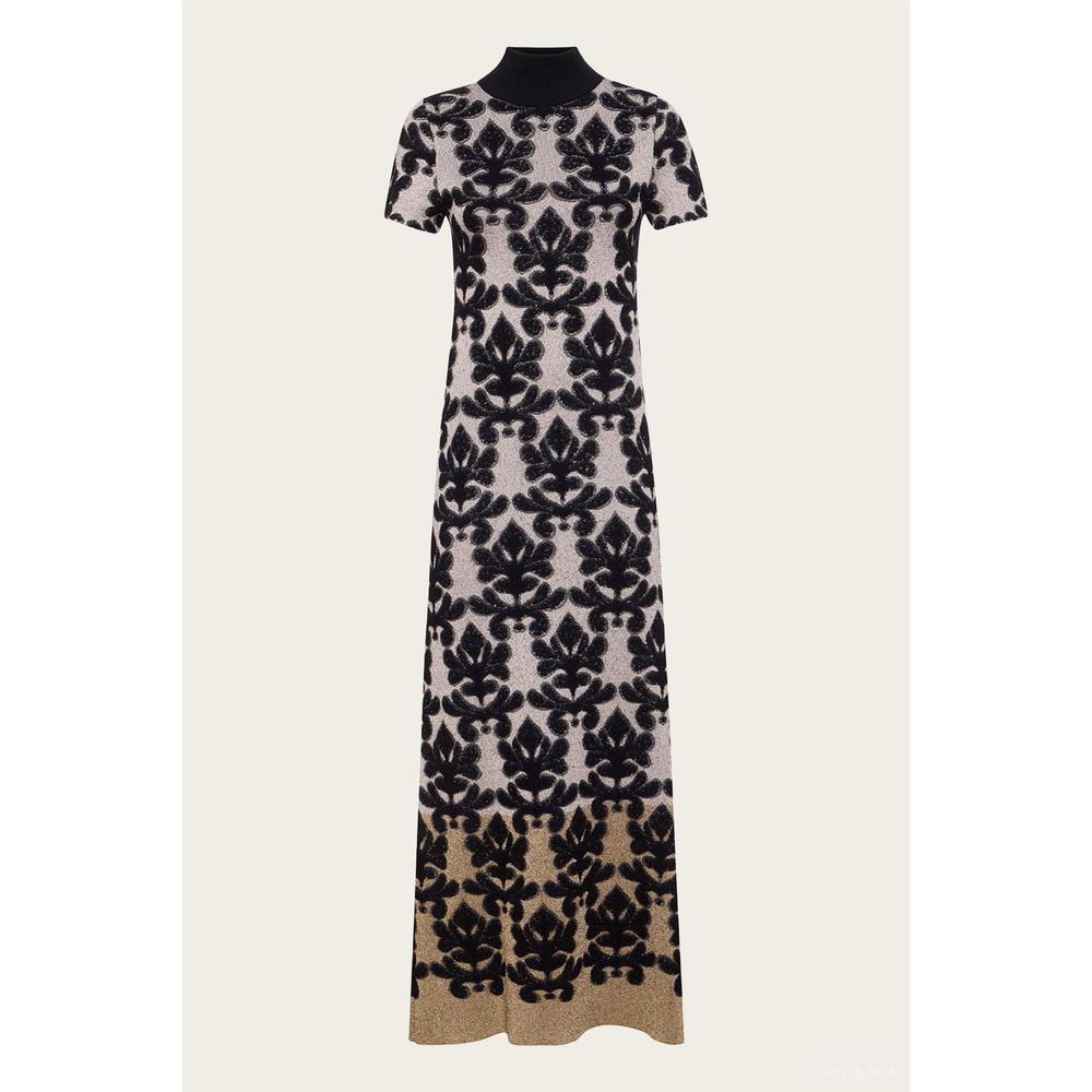 NEW LA DOUBLEJ herald long dress in silver - Picture 3 of 3